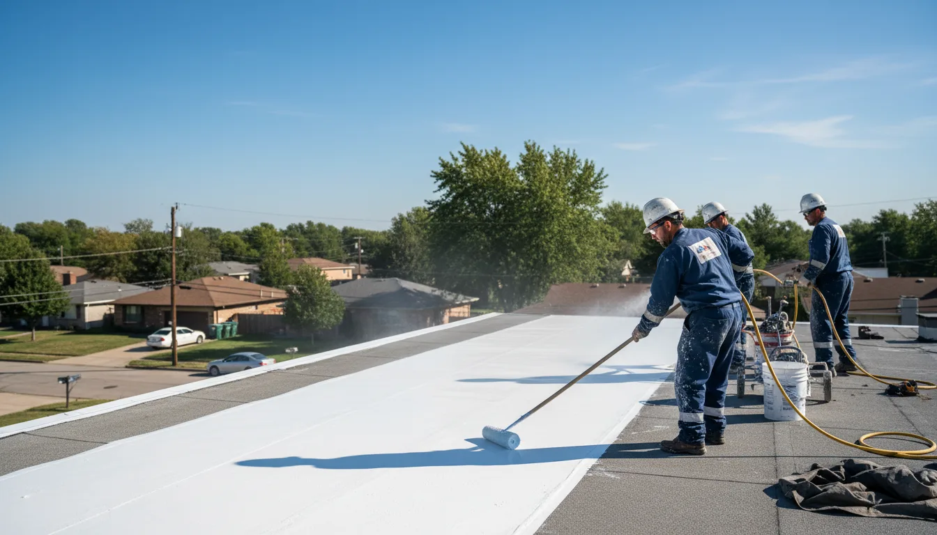 Commercial roof coating in Collins, MO near me